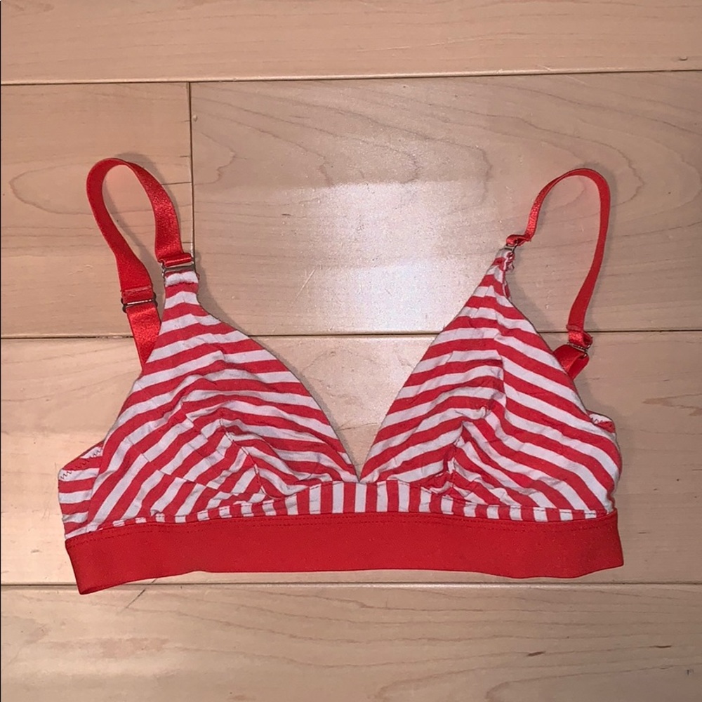striped bralette